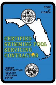 Certified Swimming Pool Servicing Contractor Florida