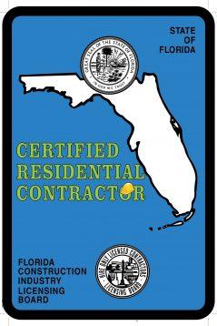Certified Residential Contractor Florida