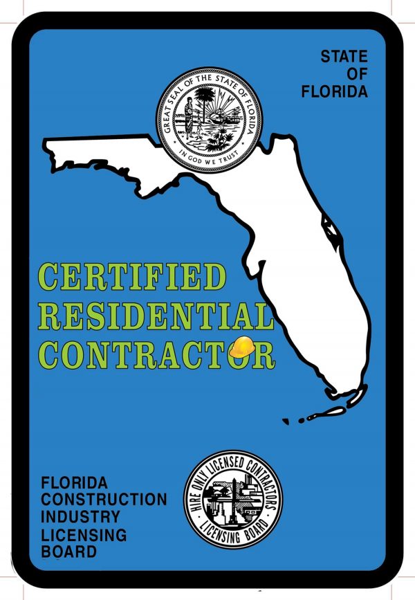 Certified Residential Contractor Florida